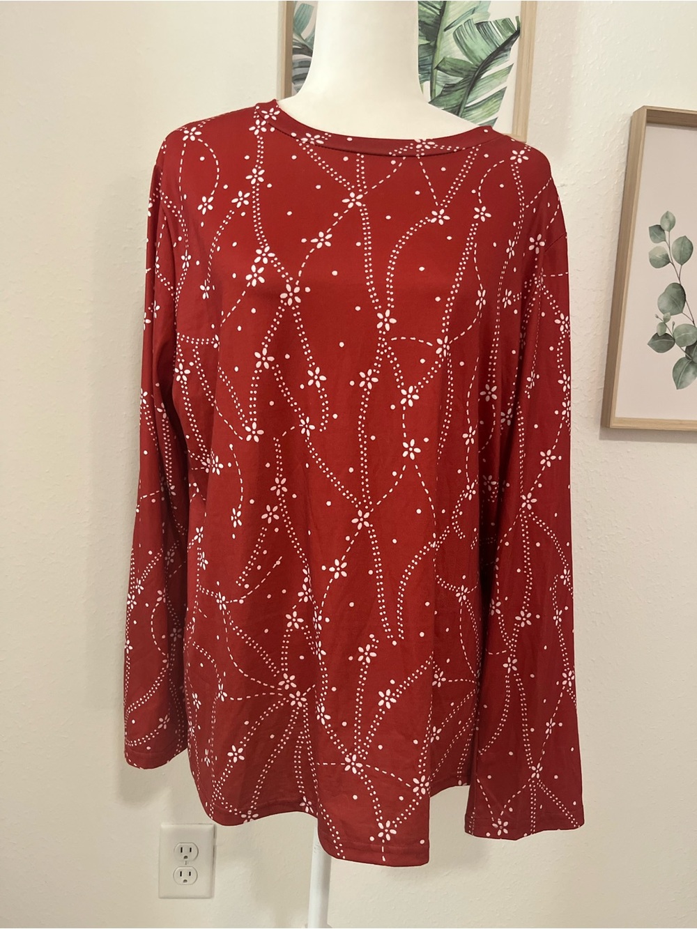 Women’s Floral Print Design Long Sleeve